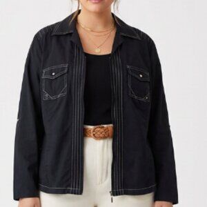 Marina Rinaldi Black Long Sleeve Shirt/Jacket